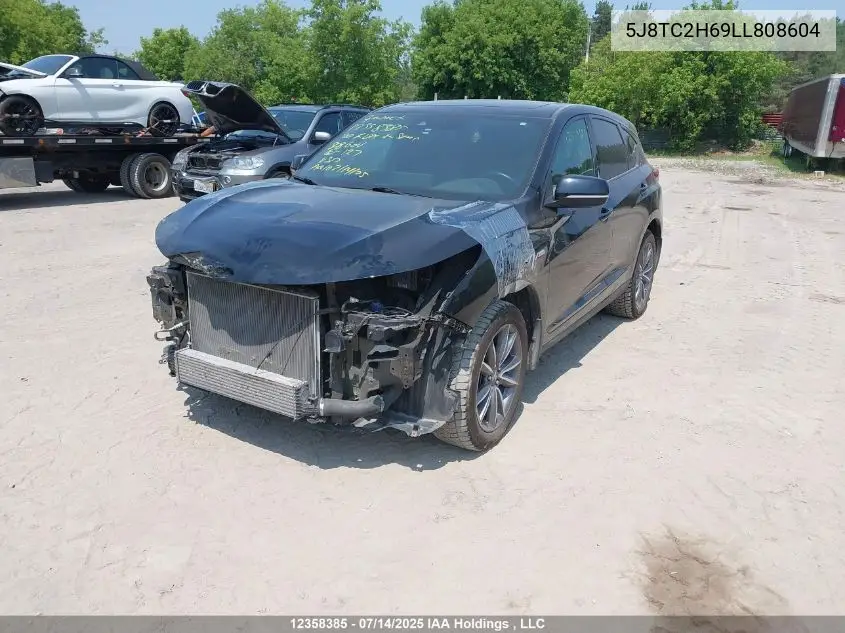2020 Acura Rdx A-Spec VIN: 5J8TC2H69LL808604 Lot: 12358385