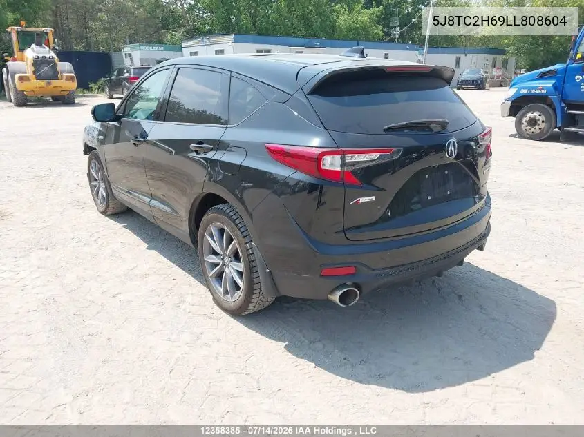 2020 Acura Rdx A-Spec VIN: 5J8TC2H69LL808604 Lot: 12358385