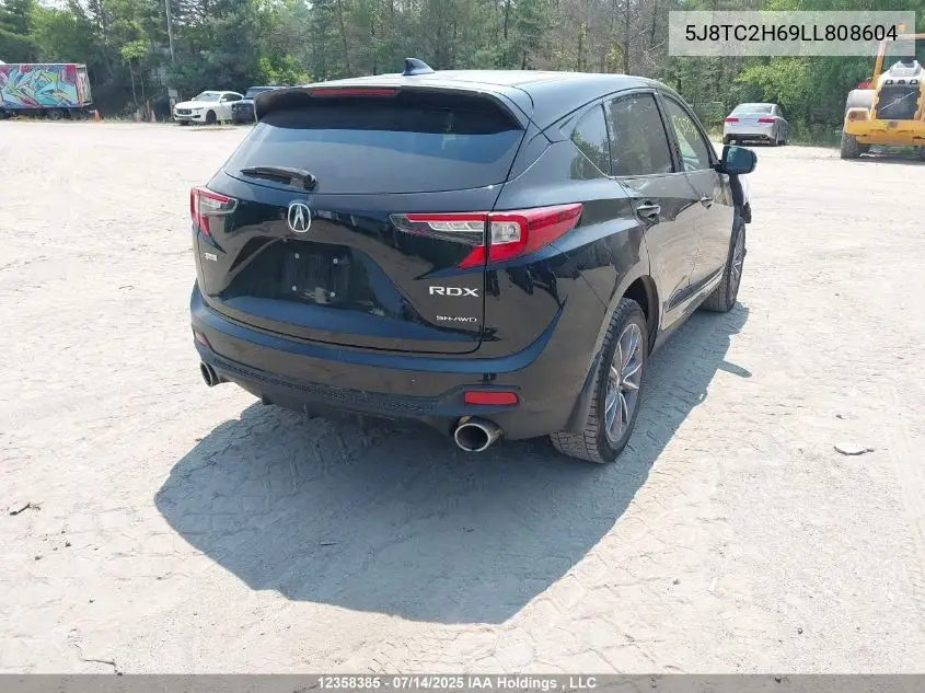 2020 Acura Rdx A-Spec VIN: 5J8TC2H69LL808604 Lot: 12358385