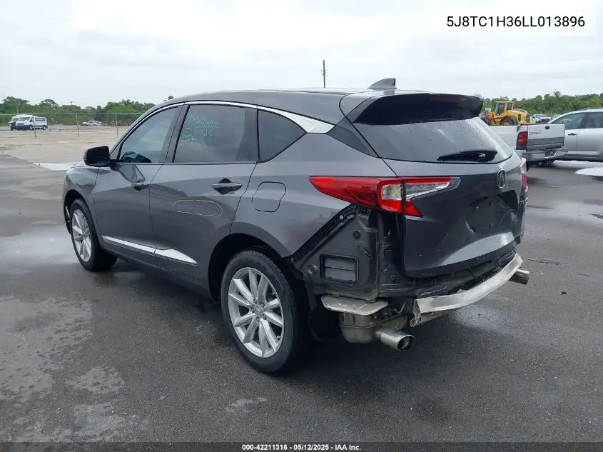 2020 Acura Rdx VIN: 5J8TC1H36LL013896 Lot: 42211316