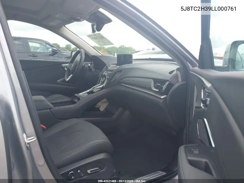2020 Acura Rdx Standard VIN: 5J8TC2H39LL000761 Lot: 42221468