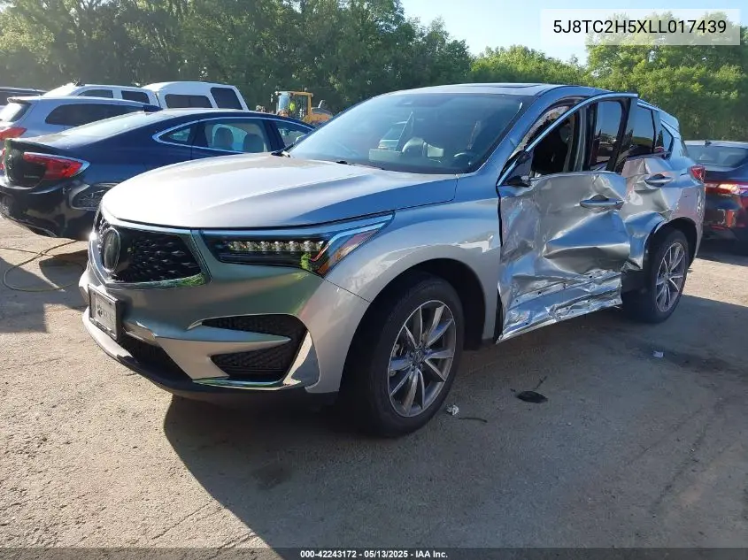 2020 Acura Rdx Technology Package VIN: 5J8TC2H5XLL017439 Lot: 42243172