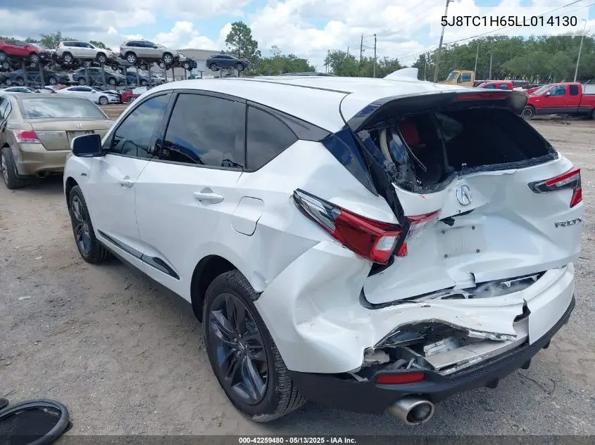 2020 Acura Rdx A-Spec Package VIN: 5J8TC1H65LL014130 Lot: 42259480