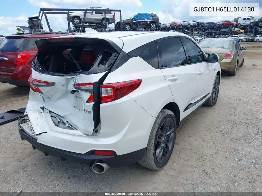 2020 Acura Rdx A-Spec Package VIN: 5J8TC1H65LL014130 Lot: 42259480
