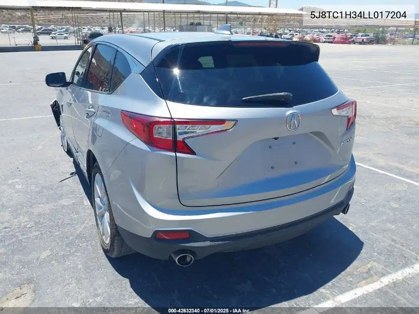 2020 Acura Rdx Standard VIN: 5J8TC1H34LL017204 Lot: 42632340