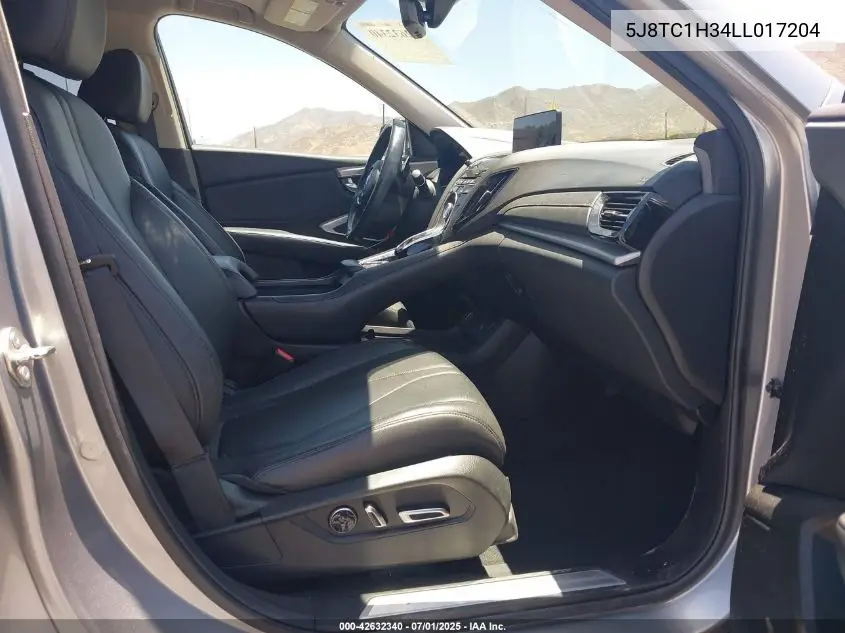 2020 Acura Rdx Standard VIN: 5J8TC1H34LL017204 Lot: 42632340