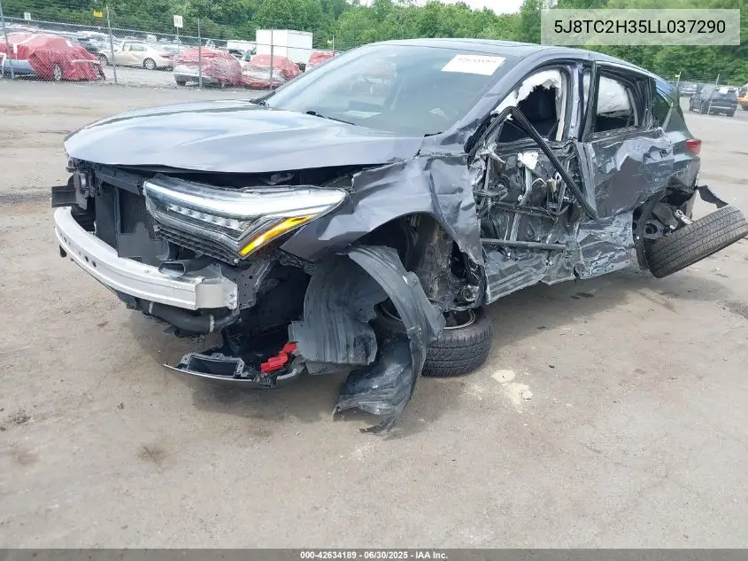 2020 Acura Rdx Standard VIN: 5J8TC2H35LL037290 Lot: 42634189