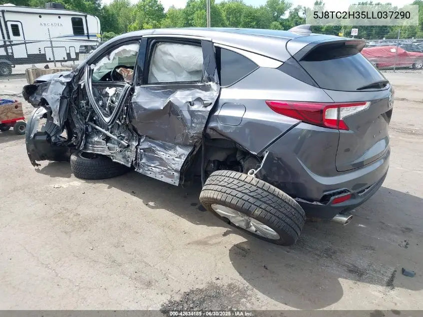 2020 Acura Rdx Standard VIN: 5J8TC2H35LL037290 Lot: 42634189