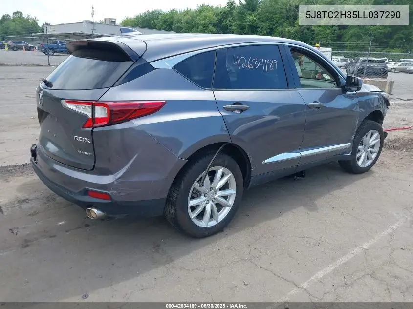 2020 Acura Rdx Standard VIN: 5J8TC2H35LL037290 Lot: 42634189