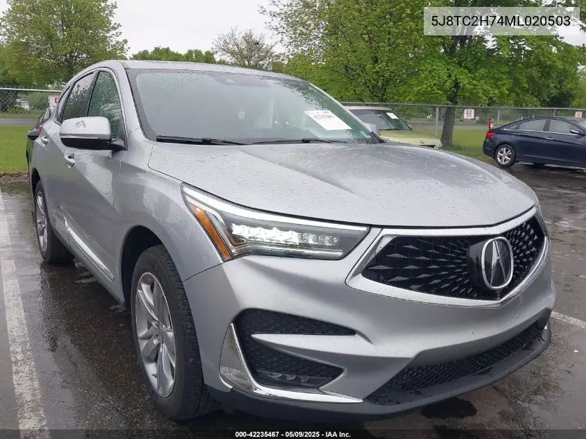 2021 Acura Rdx Advance Package/Pmc Edition VIN: 5J8TC2H74ML020503 Lot: 42235467