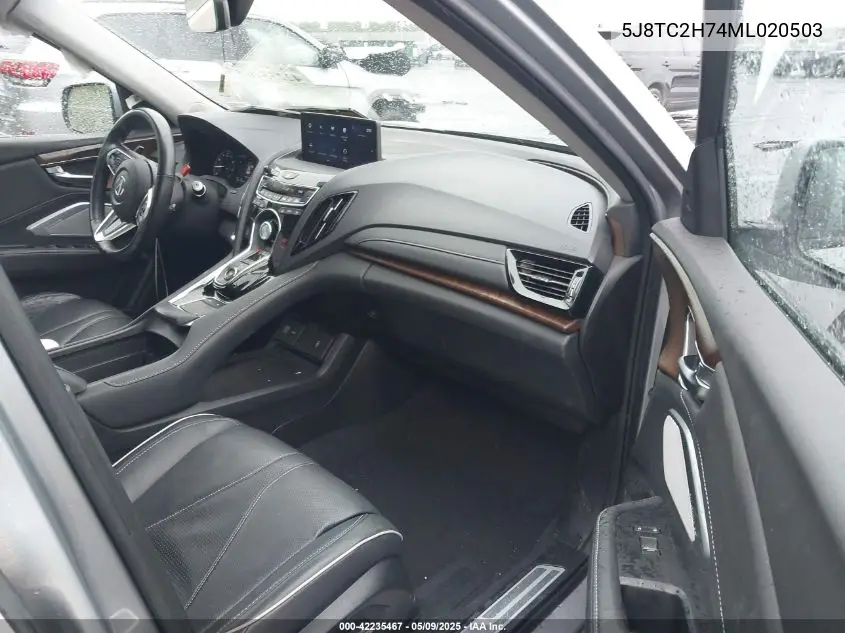 2021 Acura Rdx Advance Package/Pmc Edition VIN: 5J8TC2H74ML020503 Lot: 42235467