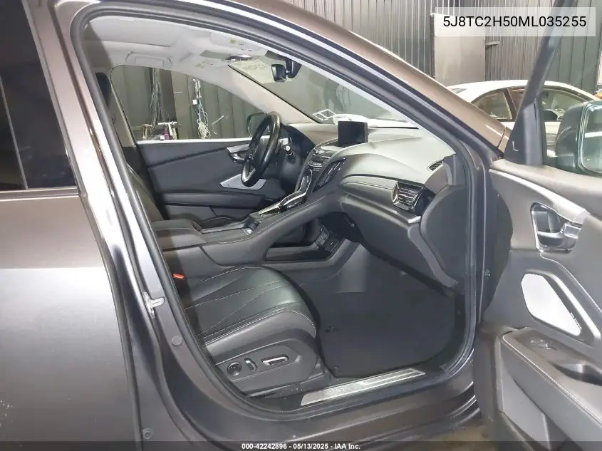 2021 Acura Rdx Technology Package VIN: 5J8TC2H50ML035255 Lot: 42242896