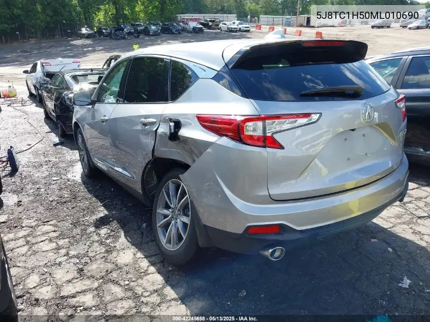 2021 Acura Rdx Technology Package VIN: 5J8TC1H50ML010690 Lot: 42245658