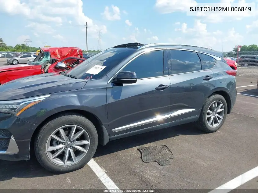 2021 Acura Rdx Technology Package VIN: 5J8TC1H52ML006849 Lot: 42447275