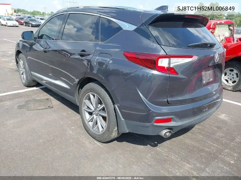2021 Acura Rdx Technology Package VIN: 5J8TC1H52ML006849 Lot: 42447275