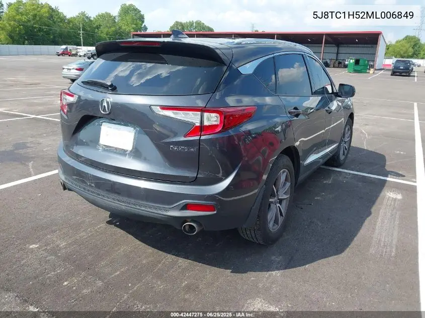 2021 Acura Rdx Technology Package VIN: 5J8TC1H52ML006849 Lot: 42447275