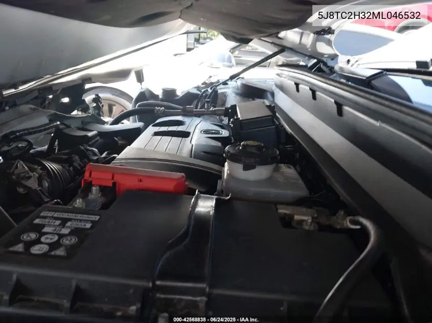 2021 Acura Rdx Standard VIN: 5J8TC2H32ML046532 Lot: 42568838