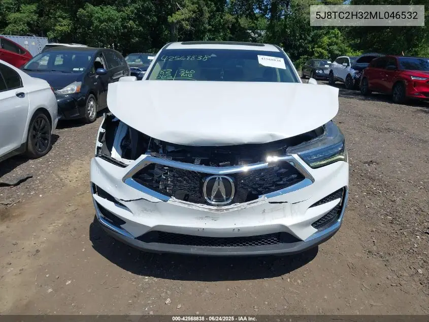 2021 Acura Rdx Standard VIN: 5J8TC2H32ML046532 Lot: 42568838