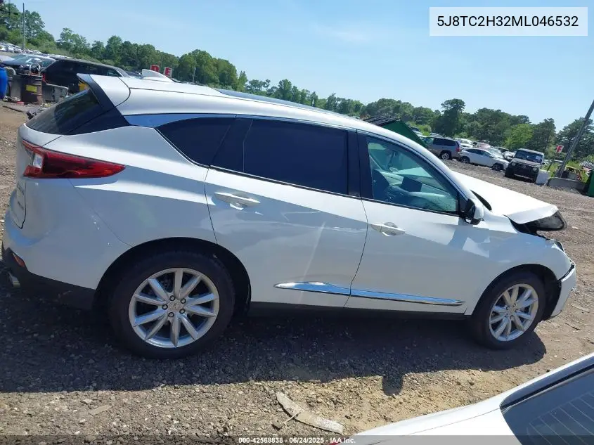 2021 Acura Rdx Standard VIN: 5J8TC2H32ML046532 Lot: 42568838