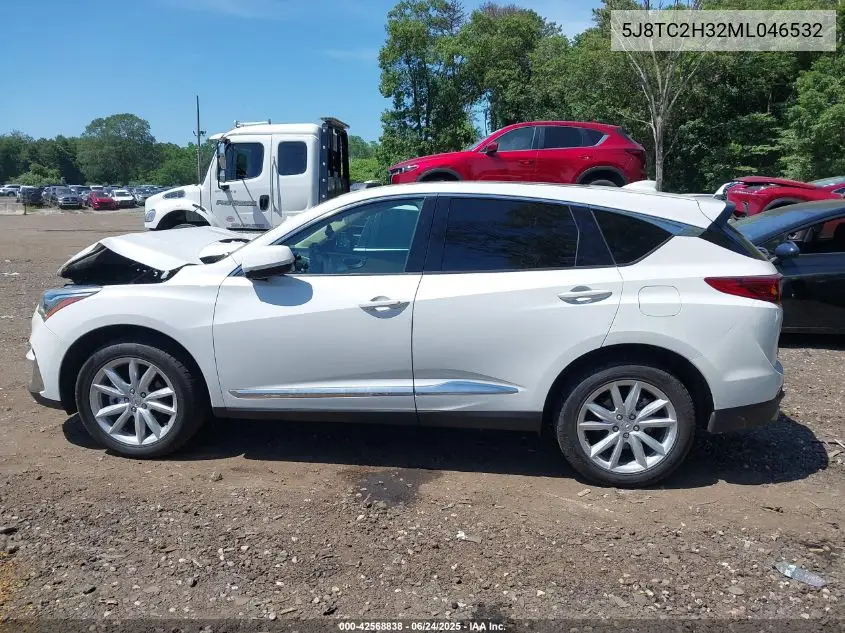 2021 Acura Rdx Standard VIN: 5J8TC2H32ML046532 Lot: 42568838