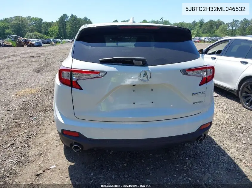 2021 Acura Rdx Standard VIN: 5J8TC2H32ML046532 Lot: 42568838