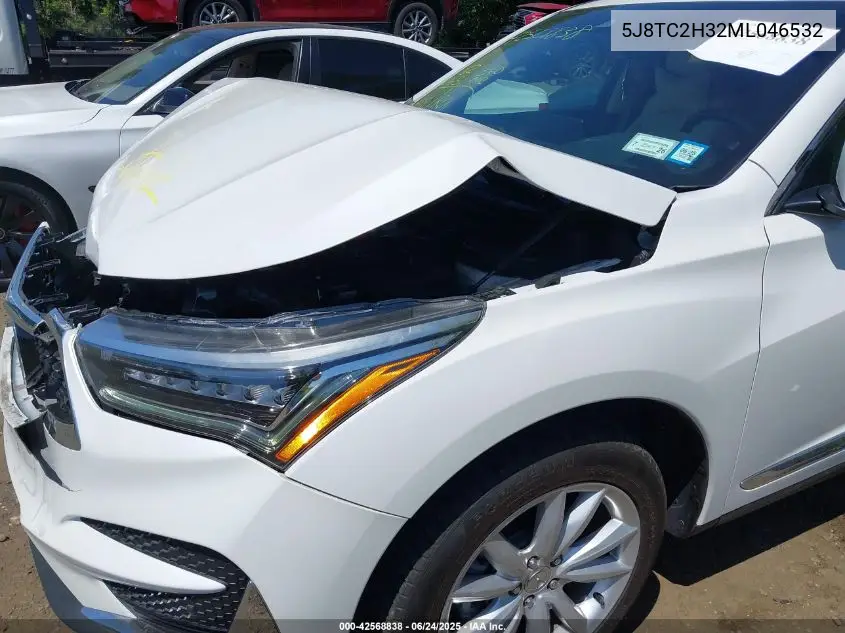 2021 Acura Rdx Standard VIN: 5J8TC2H32ML046532 Lot: 42568838