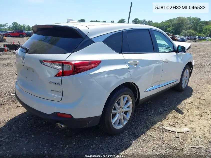 2021 Acura Rdx Standard VIN: 5J8TC2H32ML046532 Lot: 42568838