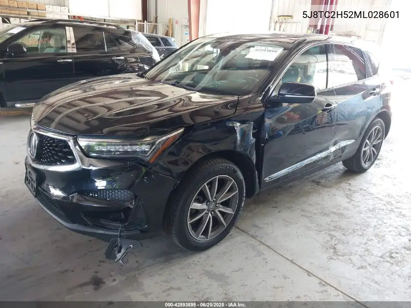 2021 Acura Rdx Technology Package VIN: 5J8TC2H52ML028601 Lot: 42593899