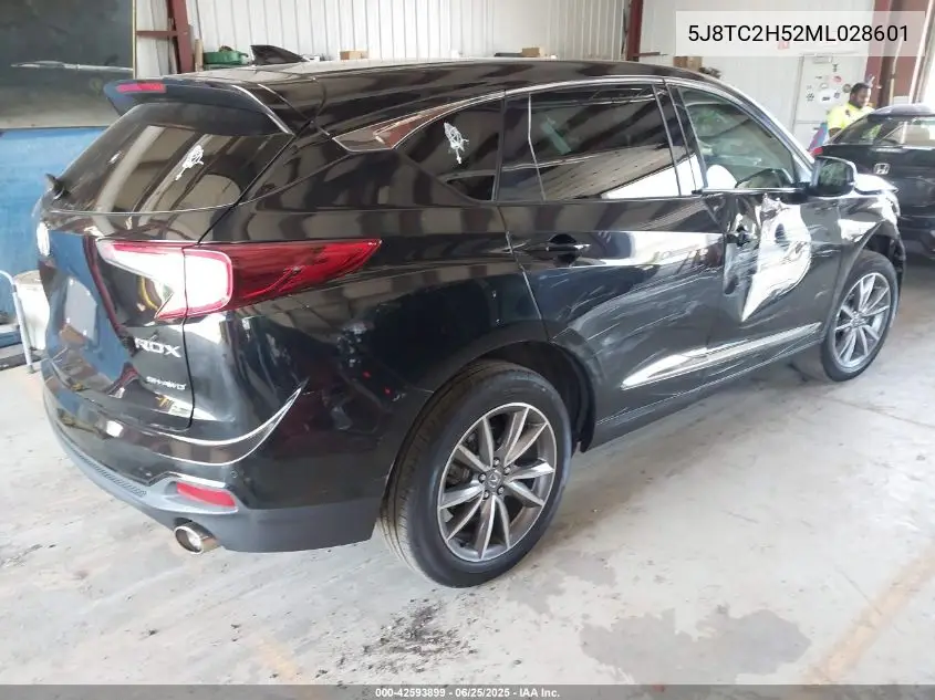 2021 Acura Rdx Technology Package VIN: 5J8TC2H52ML028601 Lot: 42593899