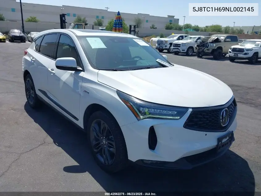 2022 Acura Rdx A-Spec Package VIN: 5J8TC1H69NL002145 Lot: 42562275