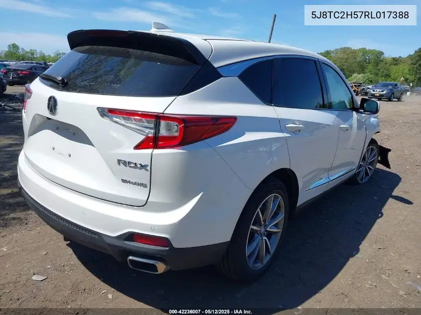 2024 Acura Rdx Technology Package VIN: 5J8TC2H57RL017388 Lot: 42236007
