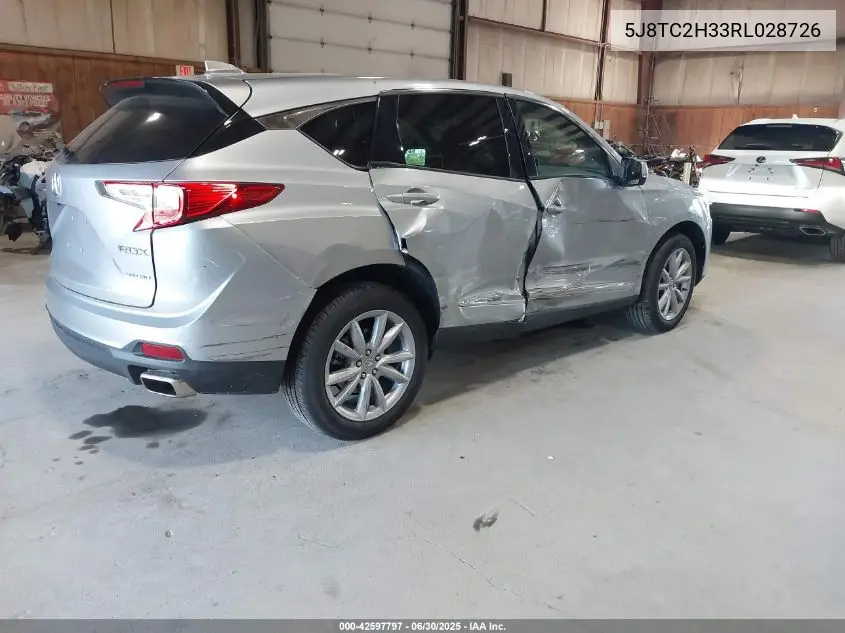 2024 Acura Rdx Standard VIN: 5J8TC2H33RL028726 Lot: 42597797