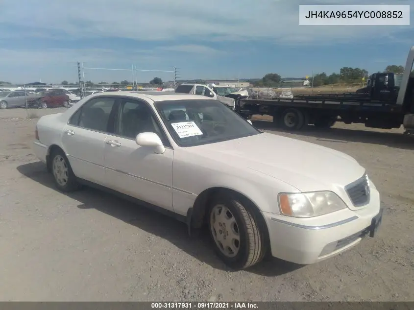 2000 Acura Rl 3.5 (A4) VIN: JH4KA9654YC008852 Lot: 31317931