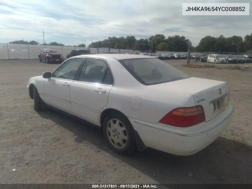 2000 Acura Rl 3.5 (A4) VIN: JH4KA9654YC008852 Lot: 31317931