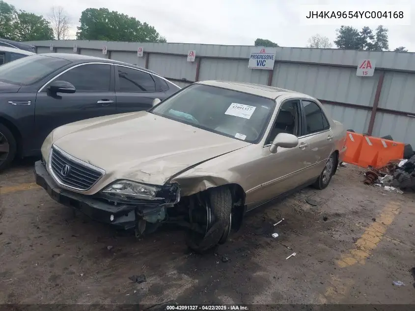 2000 Acura Rl 3.5 VIN: JH4KA9654YC004168 Lot: 42091327