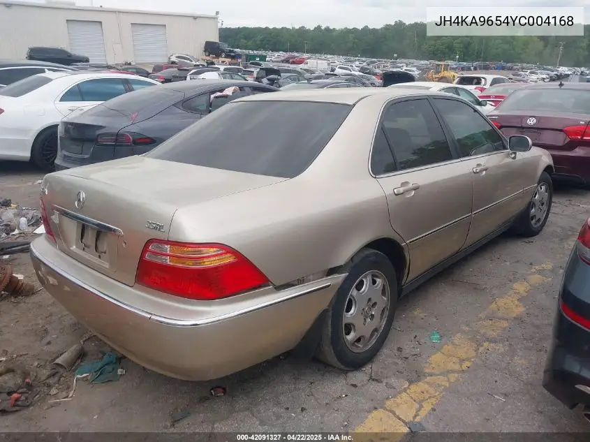 2000 Acura Rl 3.5 VIN: JH4KA9654YC004168 Lot: 42091327