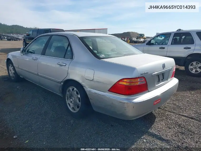 2000 Acura Rl 3.5 VIN: JH4KA9665YC014393 Lot: 42221491