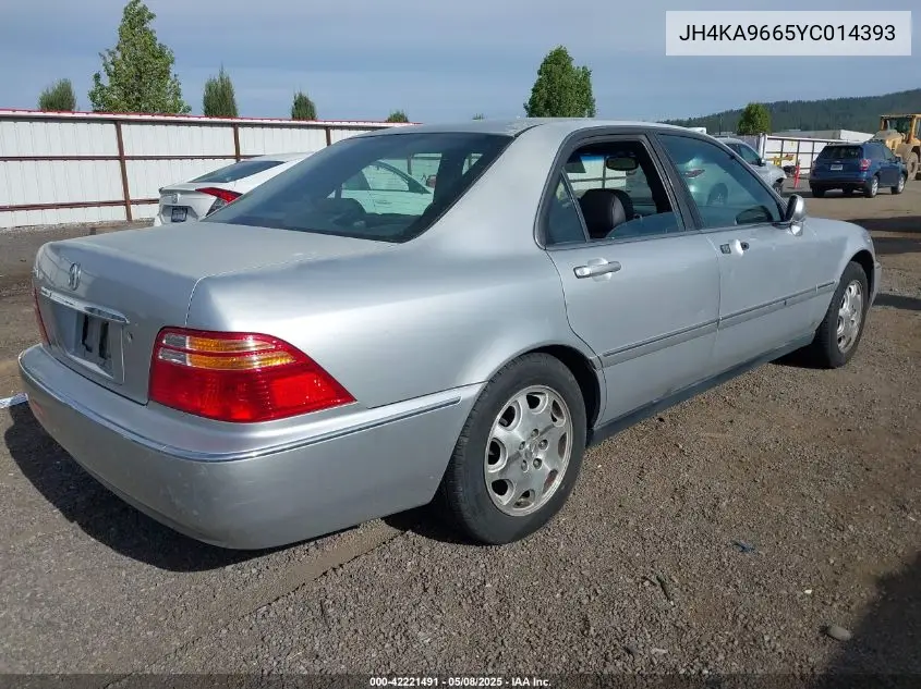 2000 Acura Rl 3.5 VIN: JH4KA9665YC014393 Lot: 42221491