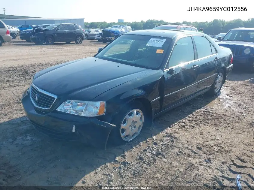 2000 Acura Rl 3.5 VIN: JH4KA9659YC012556 Lot: 42445278