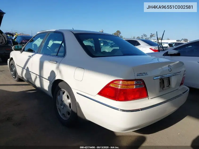 2001 Acura Rl 3.5 VIN: JH4KA96551C002581 Lot: 42174498