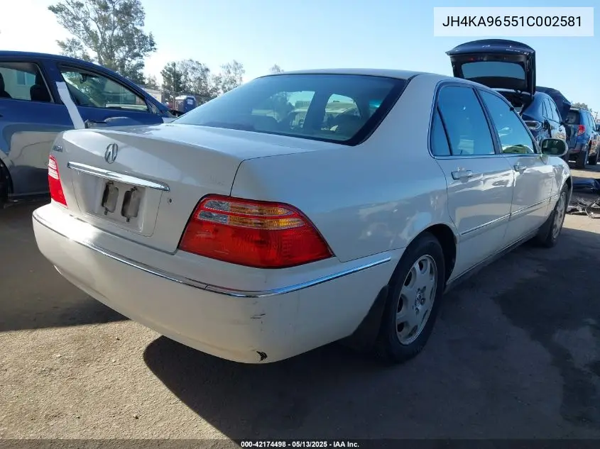 2001 Acura Rl 3.5 VIN: JH4KA96551C002581 Lot: 42174498