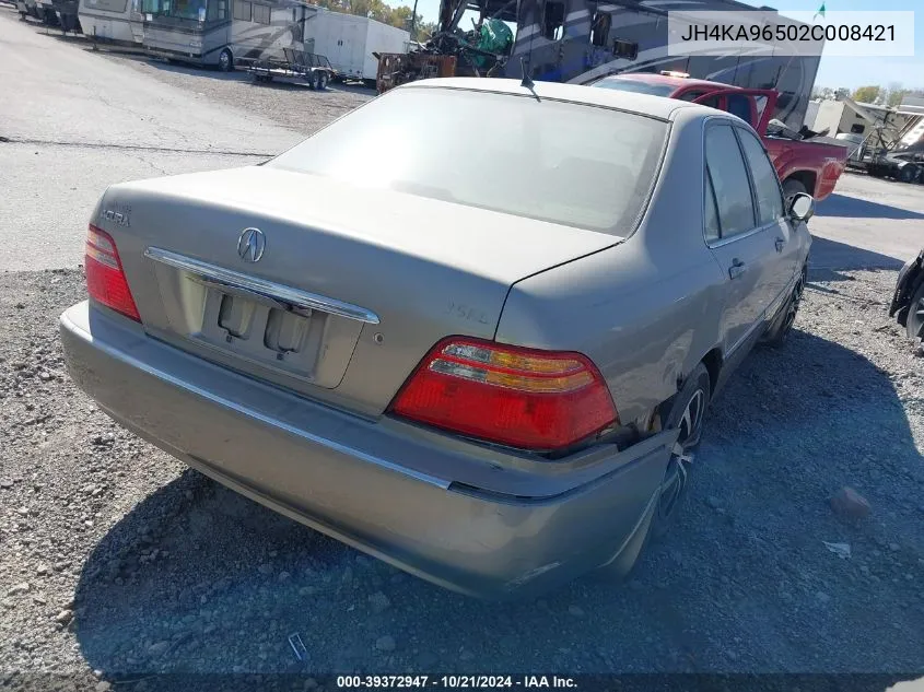 2002 Acura Rl 3.5 VIN: JH4KA96502C008421 Lot: 39372947