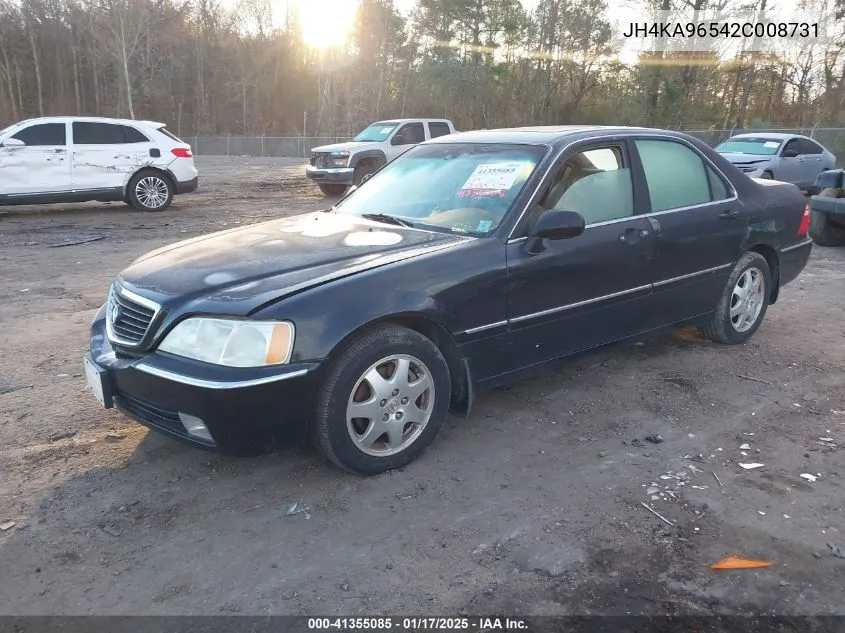 2002 Acura Rl 3.5 VIN: JH4KA96542C008731 Lot: 41355085