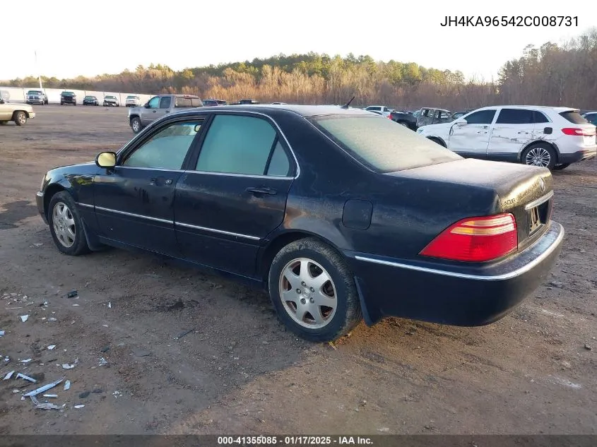 2002 Acura Rl 3.5 VIN: JH4KA96542C008731 Lot: 41355085