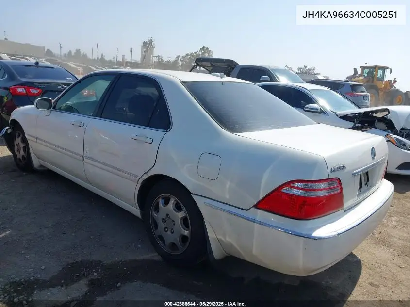2004 Acura Rl 3.5 VIN: JH4KA96634C005251 Lot: 42386644