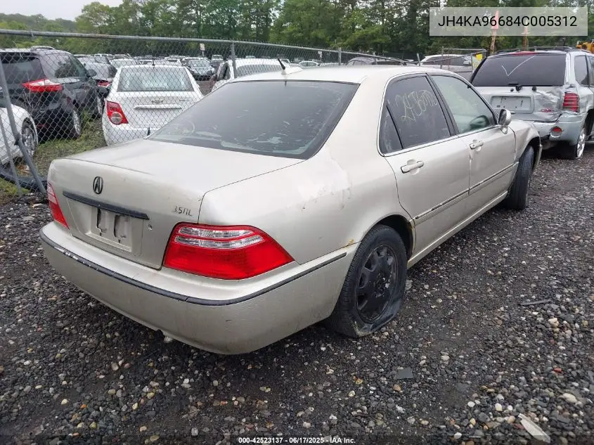 2004 Acura Rl 3.5 VIN: JH4KA96684C005312 Lot: 42523137