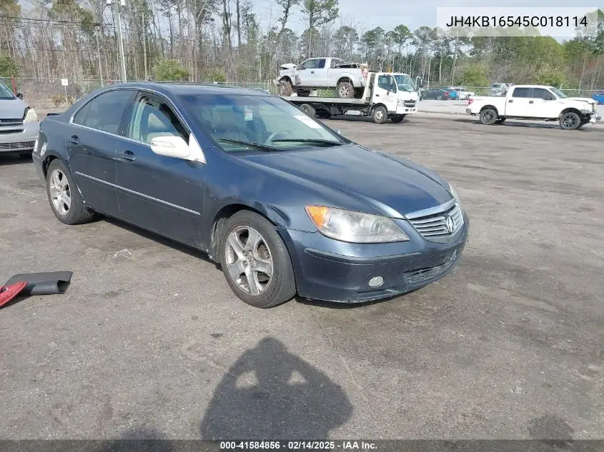 2005 Acura Rl 3.5 VIN: JH4KB16545C018114 Lot: 41584856