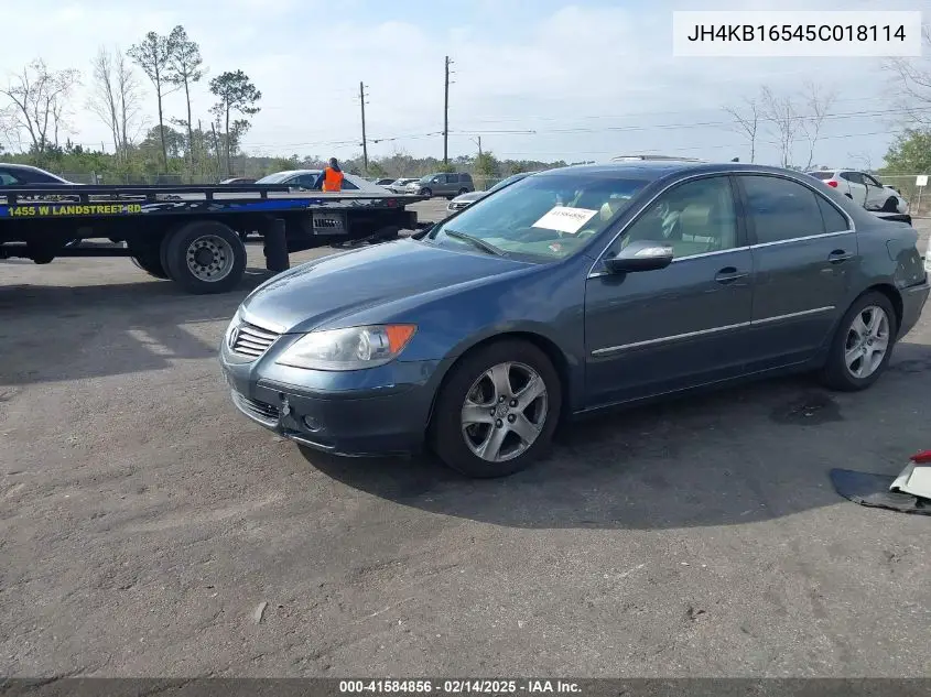 2005 Acura Rl 3.5 VIN: JH4KB16545C018114 Lot: 41584856