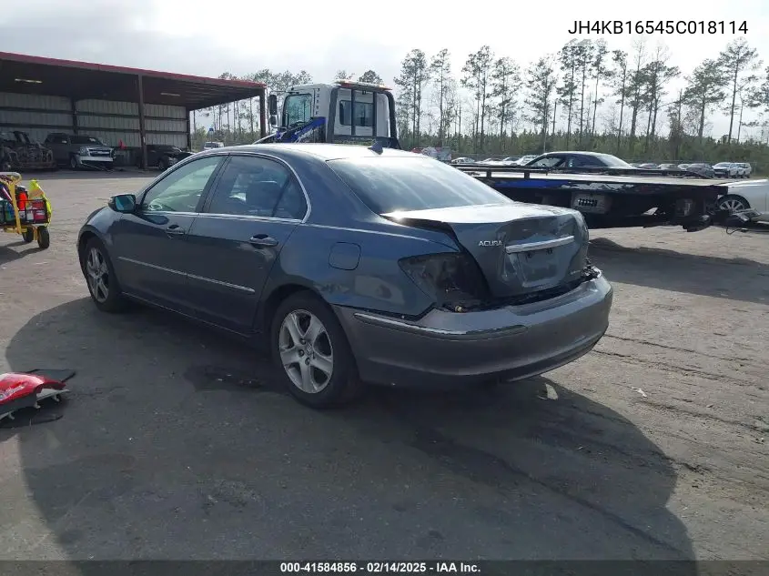 2005 Acura Rl 3.5 VIN: JH4KB16545C018114 Lot: 41584856