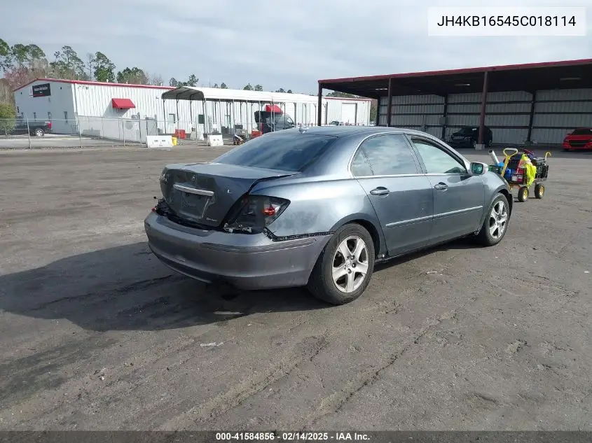 2005 Acura Rl 3.5 VIN: JH4KB16545C018114 Lot: 41584856
